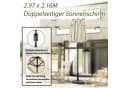 Angel Living Sonnenschirm Rechteckig UV50+ Beige/Creme Bild 5