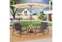 Angel Living Sonnenschirm 200x300 cm Rechteckig Kurbel UV-Schutz 50+ Beige Bild 2