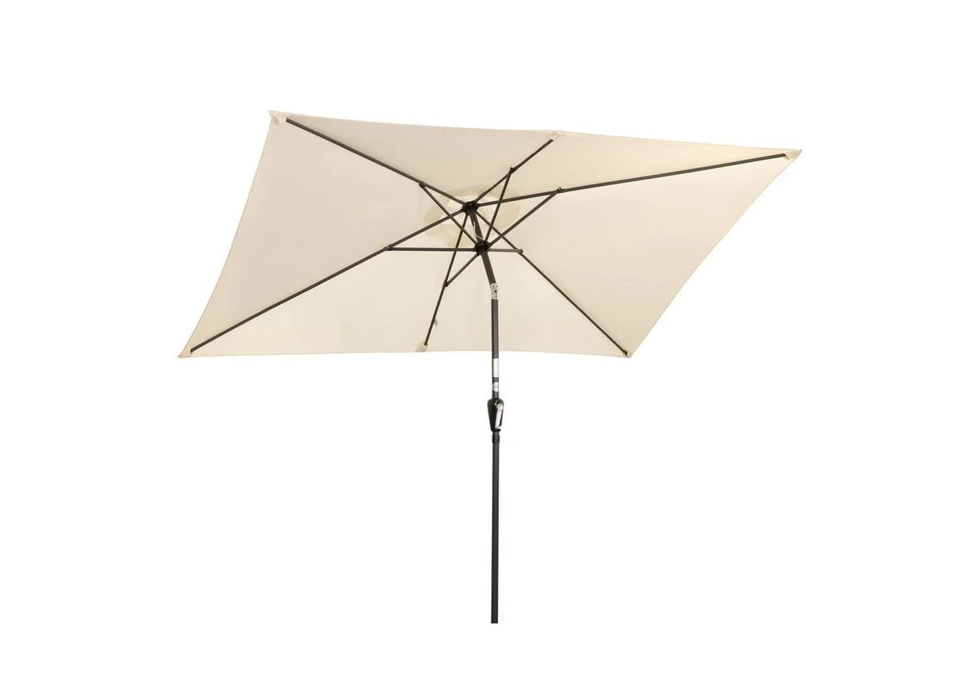 Angel Living Sonnenschirm 200x300 cm Rechteckig Kurbel UV-Schutz 50+ Beige - Bild 3