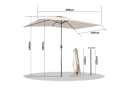 Angel Living Gartenschirm 200x300 cm mit Kurbel & Neigung Bild 1