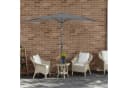 Angel Living Halbrund Sonnenschirm 2,7m mit Kurbel und Neigung Bild 4