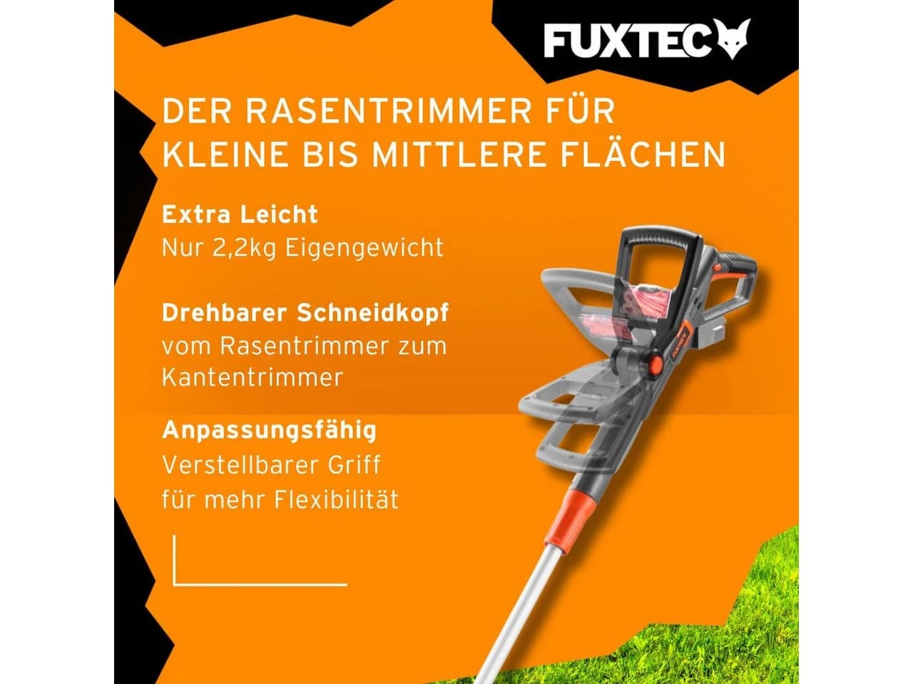 FUXTEC Akku-Motorsense FX-E1RT20-SET 20V mit 2Ah Akku & Ladegerät - Bild 4