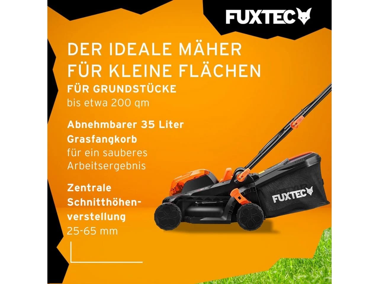 FUXTEC Akkurasenmäher FX-E1RM20-SET 33cm Schnittbreite 2x 20V Akku - Bild 4