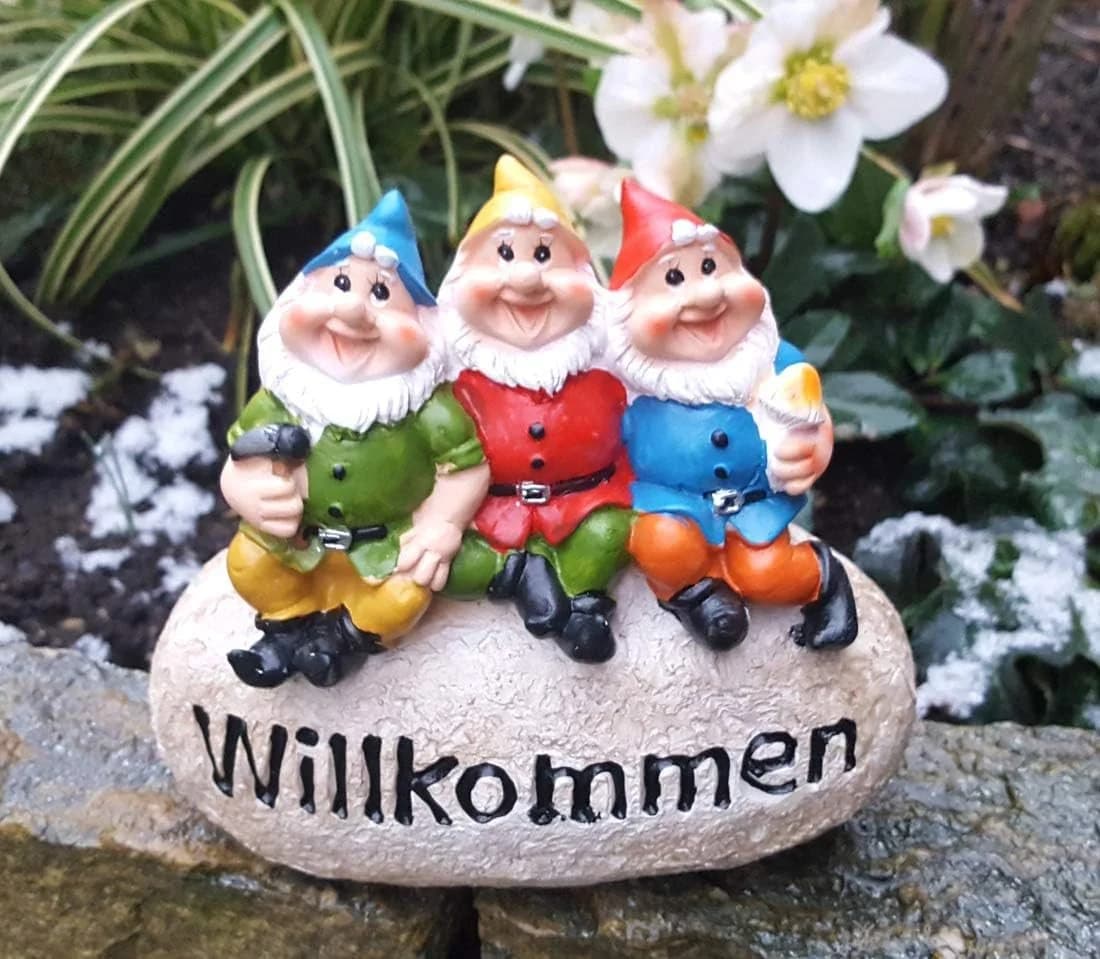 LB H&F Lilienburg Gartenzwerg Dekofigur Bunt Wetterfest