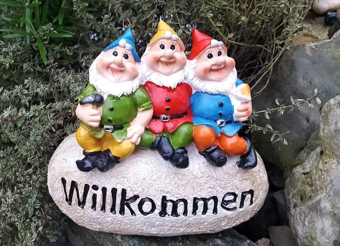 LB H&F Lilienburg Gartenzwerg Dekofigur Bunt Wetterfest - Bild 3