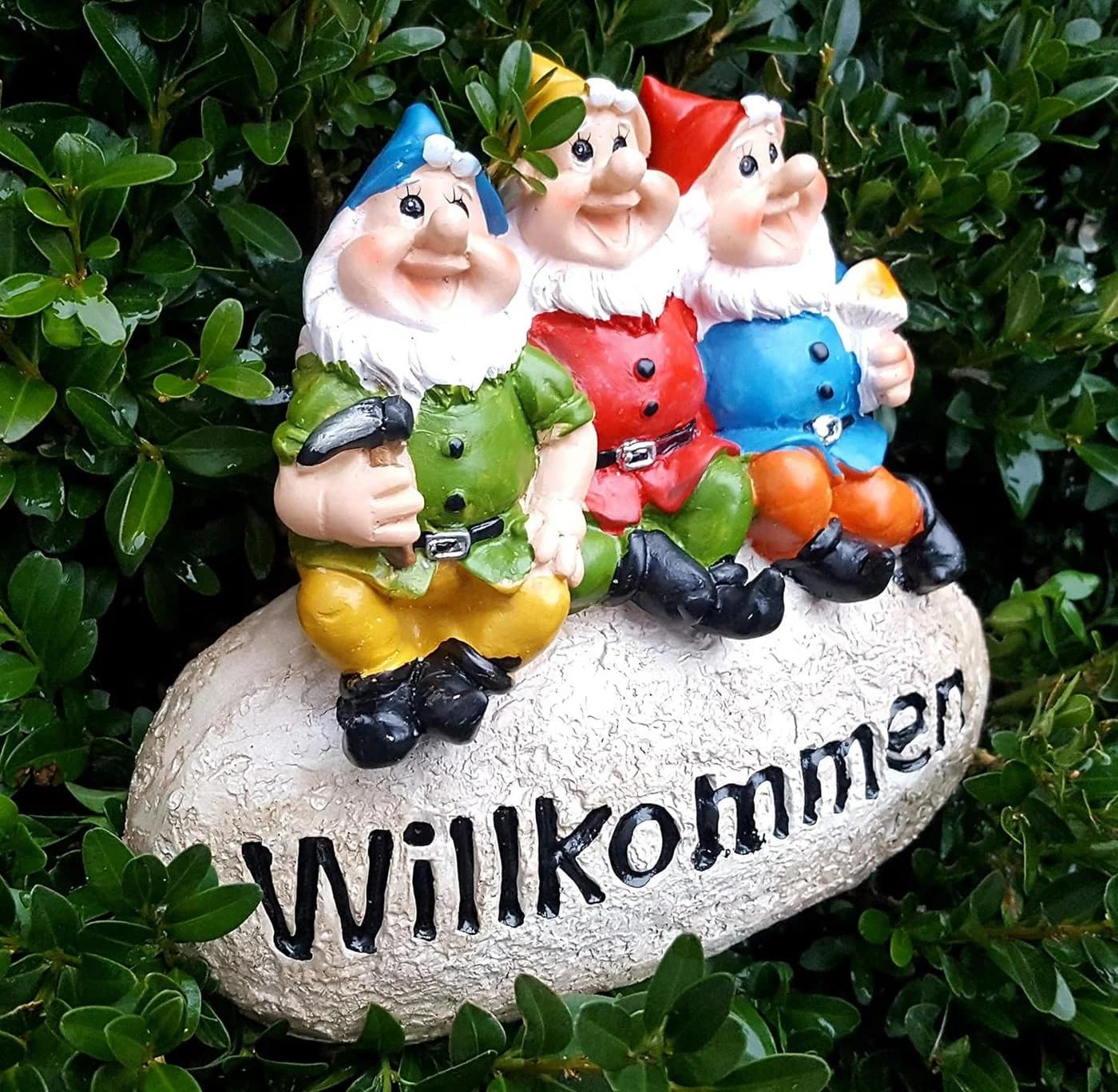 LB H&F Lilienburg Gartenzwerg Dekofigur Bunt Wetterfest - Bild 4