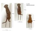 LB H&F Lilienburg Erdmännchen Roststecker 3er Set Gartenfigur Braun Bild 3