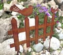 LB H&F Lilienburg Gartenstecker Vogel Rost Optik Metall Bild 2