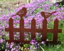LB H&F Lilienburg Gartenstecker Vogel Rost Optik Metall Bild 3