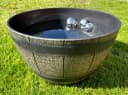 LB H&F Lilienburg Miniteichwanne Fass Design Braun Kunststoff Bild 5