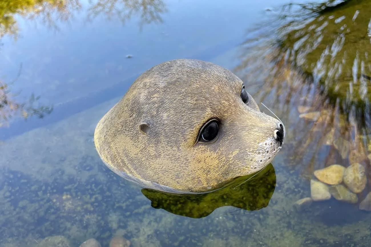 LB H&F Lilienburg Teichfigur Seehund Kopf Schwimmtier Dekofigur - Bild 2
