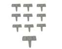 LB H&F Lilienburg Beetbegrenzung Grau Steinoptik 10er Set Bild 2