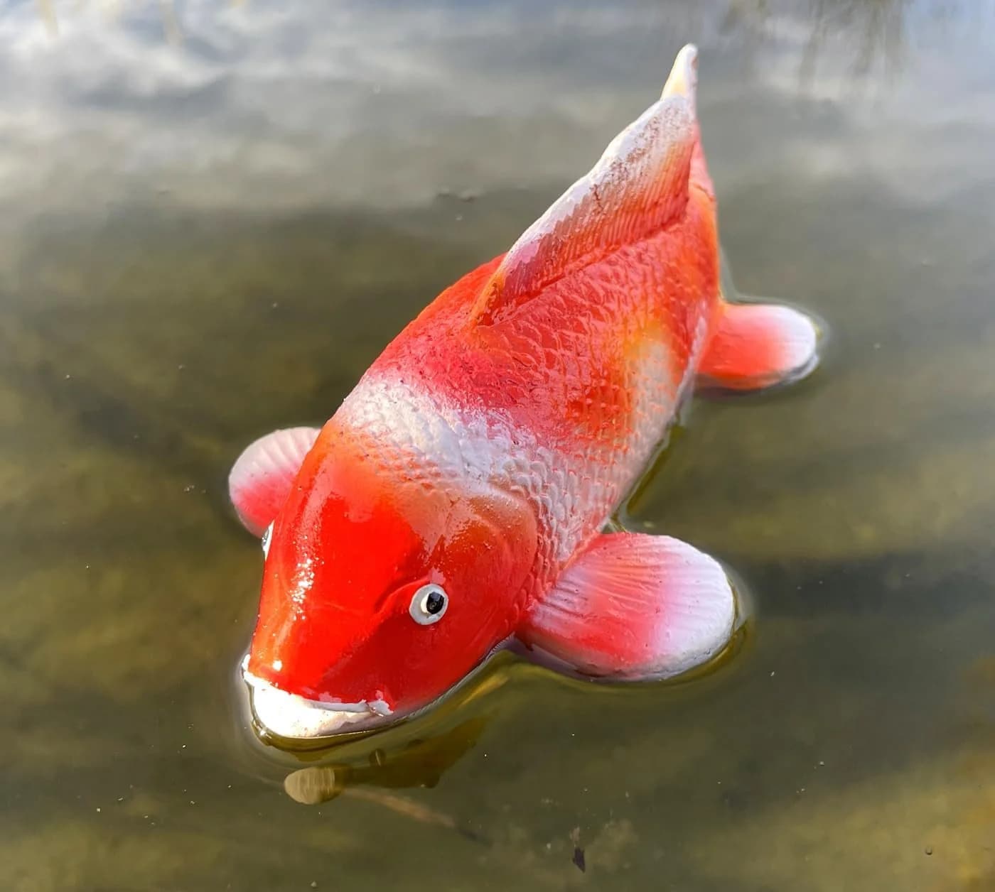 LB H&F Lilienburg Teichfigur Fisch KOI Schwimmtier Dekofigur - Bild 4
