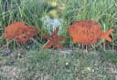 LB H&F Lilienburg Gartenstecker 3er Set Rost Seestern Fisch Muschel Bild 3