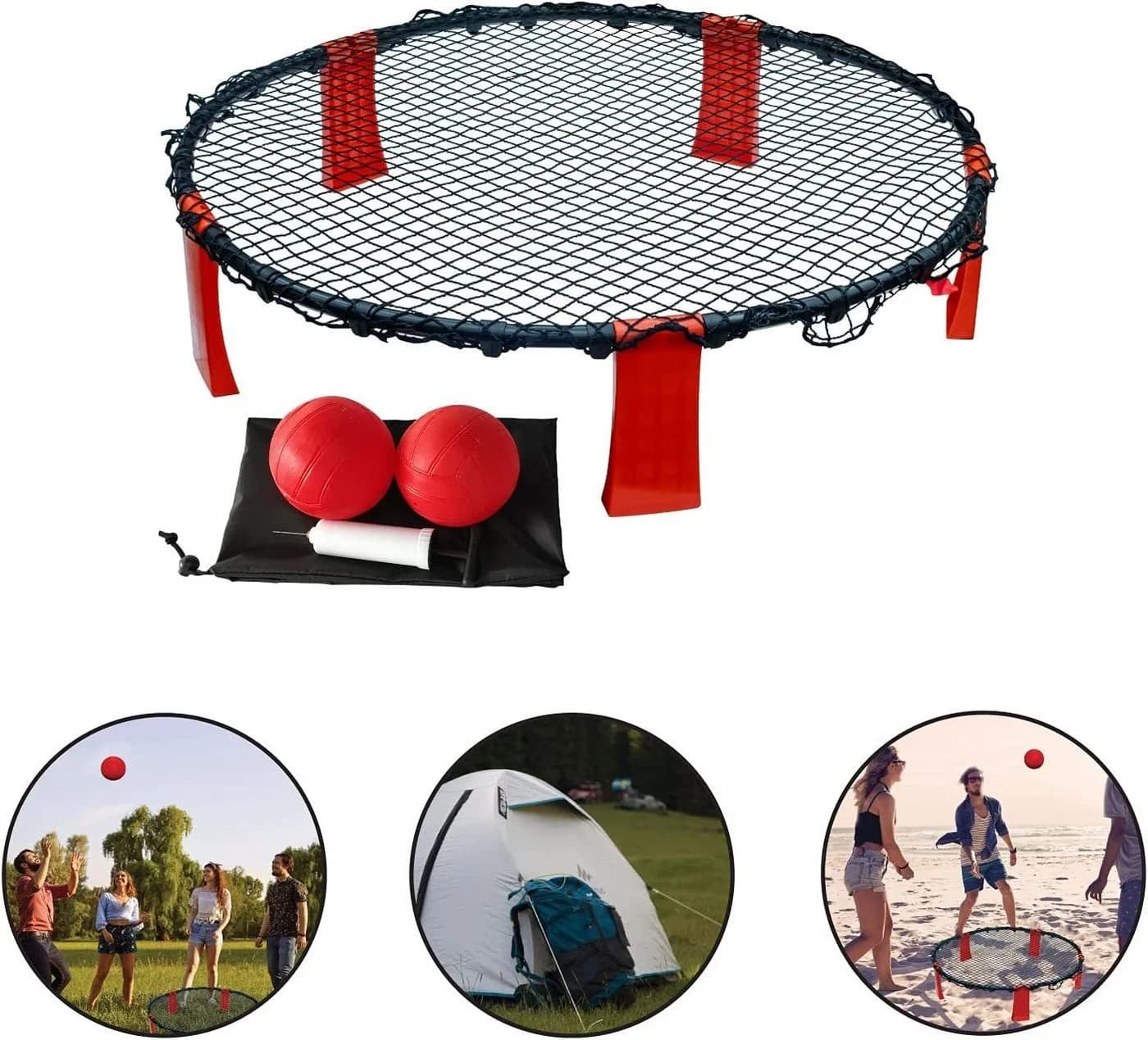 Carromco Spiel Roundnet, Spike Action Ball Spielset - Bild 4