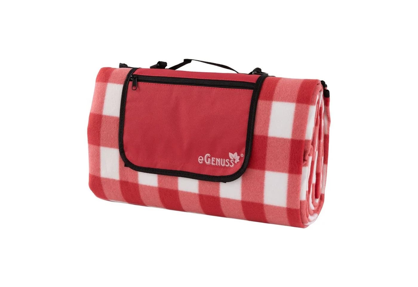 Picknickdecke 200x200 cm wasserdicht isolierend abwaschbar Rot eGenuss - Bild 2