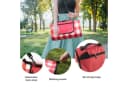 Picknickdecke 200x200 cm wasserdicht isolierend abwaschbar Rot eGenuss Bild 5