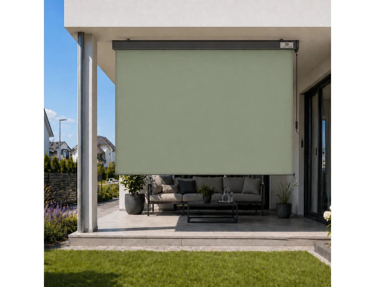 Strattore Vertikalmarkise 160 x 250 cm Matcha Grün - Bild 3