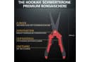 THE HOOKAH Strauchschere mit Teflonbeschichtung und TPR-Griff Bild 1