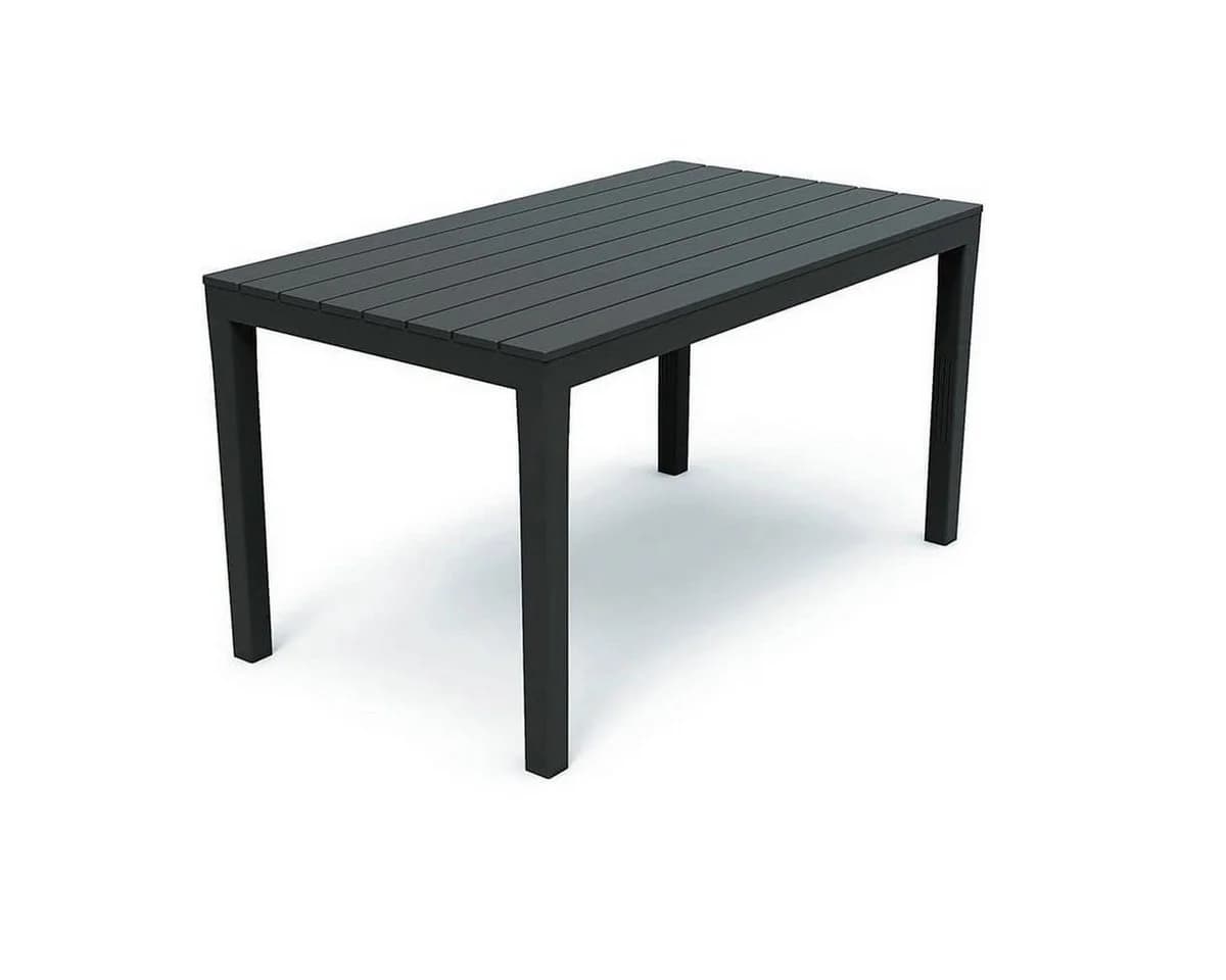 Mojawo Gartentisch Anthrazit 138x80x72cm Holz-Optik - Bild 2