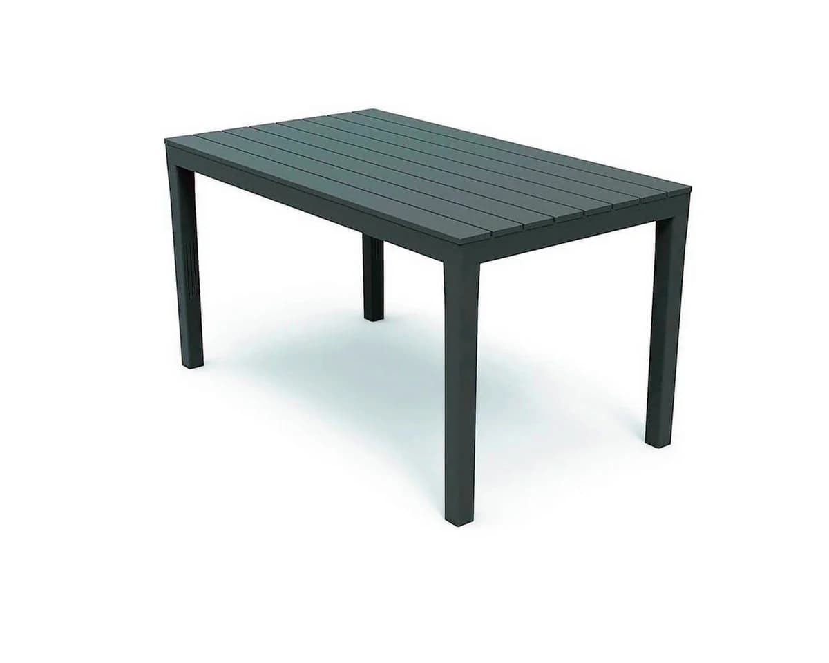 Mojawo Gartentisch Anthrazit 138x80x72cm Holz-Optik - Bild 5