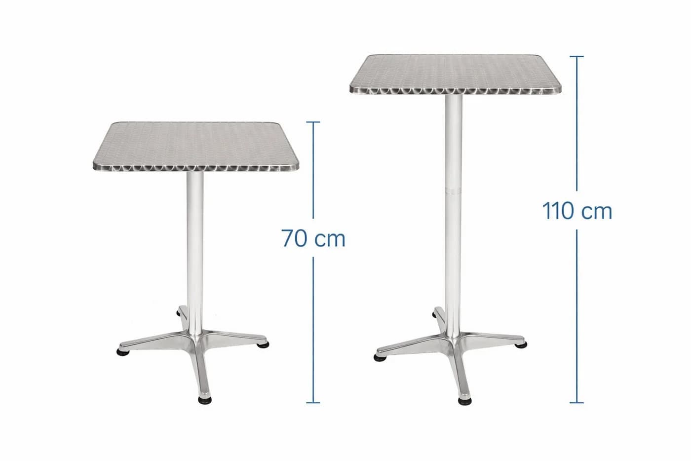 Mojawo Bistrogarnitur 4-tlg. Aluminium Silber klappbar - Bild 3