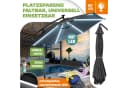 KESSER® Alu Ampelschirm LED Solar mit Abdeckung und Kurbelvorrichtung Bild 5