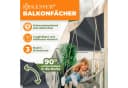 KESSER® Balkonfächer klappbar mit Wandhalterung 140x140cm Bild 1