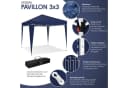 KESSER Pavillon 3x3m Blau UV-Schutz 50+ Wasserabweisend Bild 4