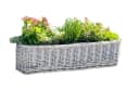 Dekoleidenschaft Blumenkasten Rattan Koboo Grau 60 cm Bild 2