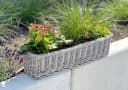 Dekoleidenschaft Blumenkasten Rattan Koboo Grau 60 cm Bild 4