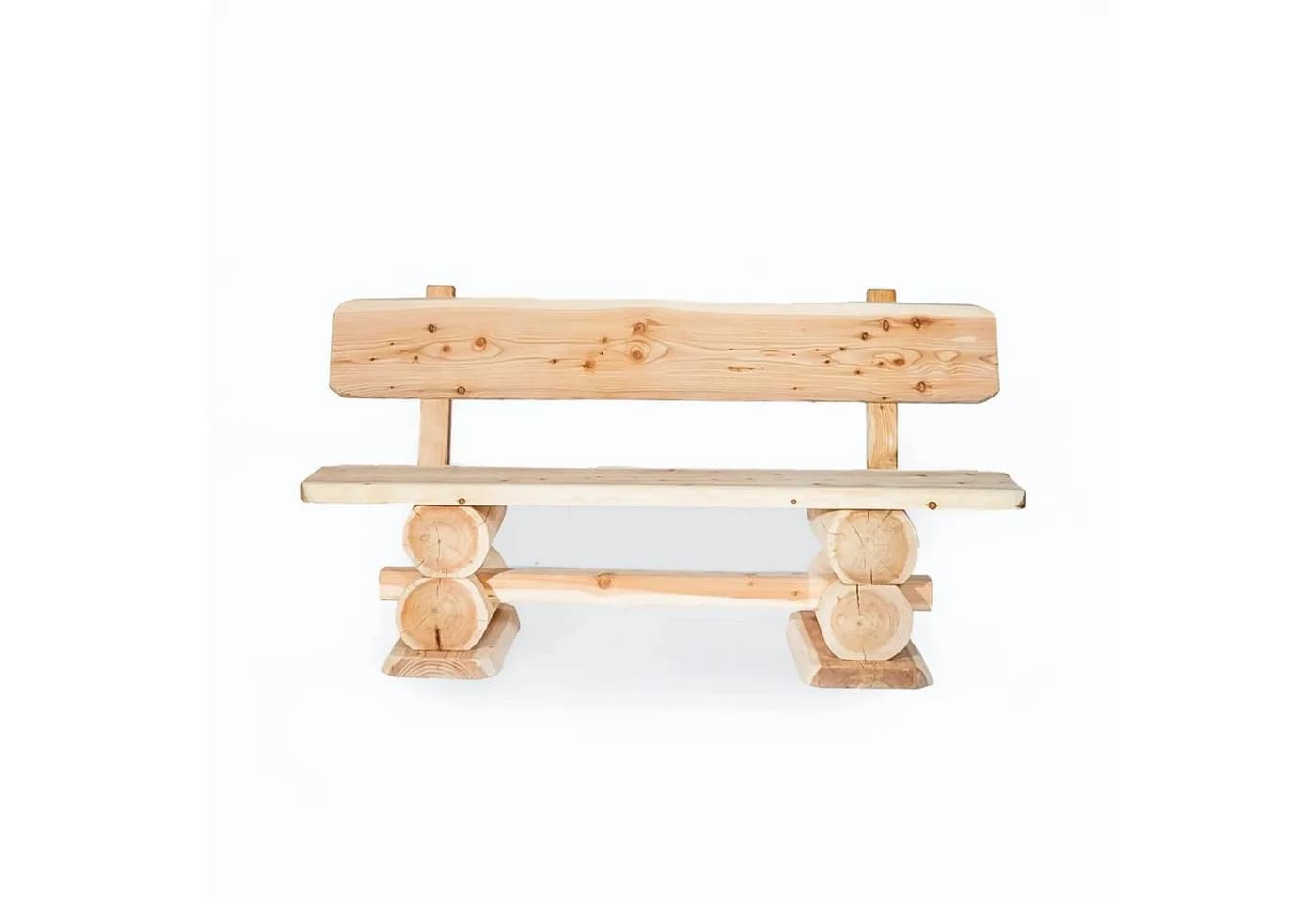 Mega-Holz Gartenbank Rustikal Lärchenholz 120 cm - Bild 2