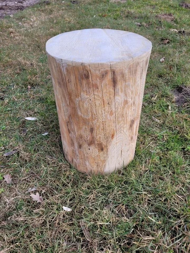 Kistenkolli Allzweckkiste Holzstamm Sitzhocker Rustikal - Bild 2