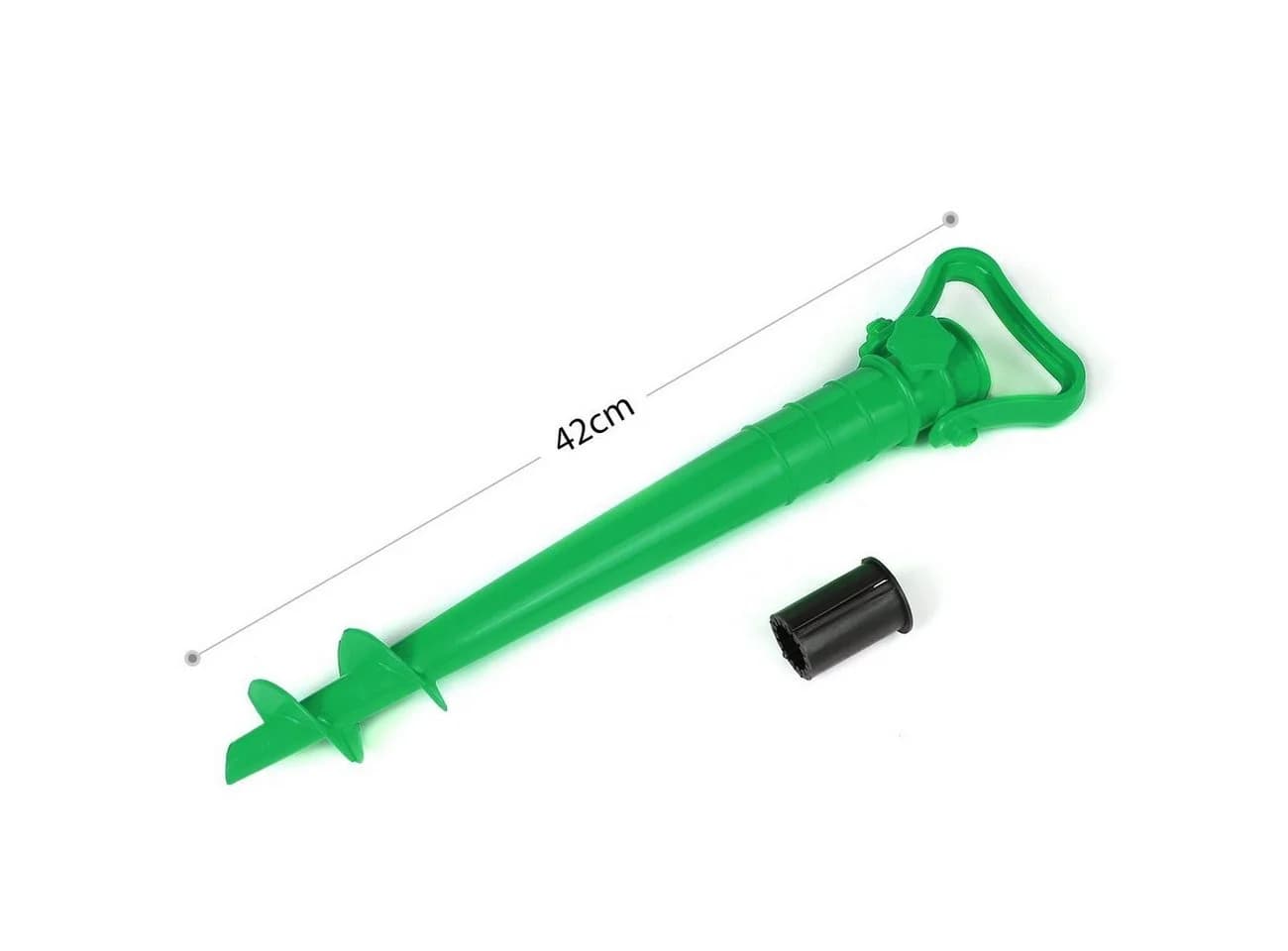 Sekey Sonnenschirmhalter Grün aus Kunststoff für 19-32 mm Stangen