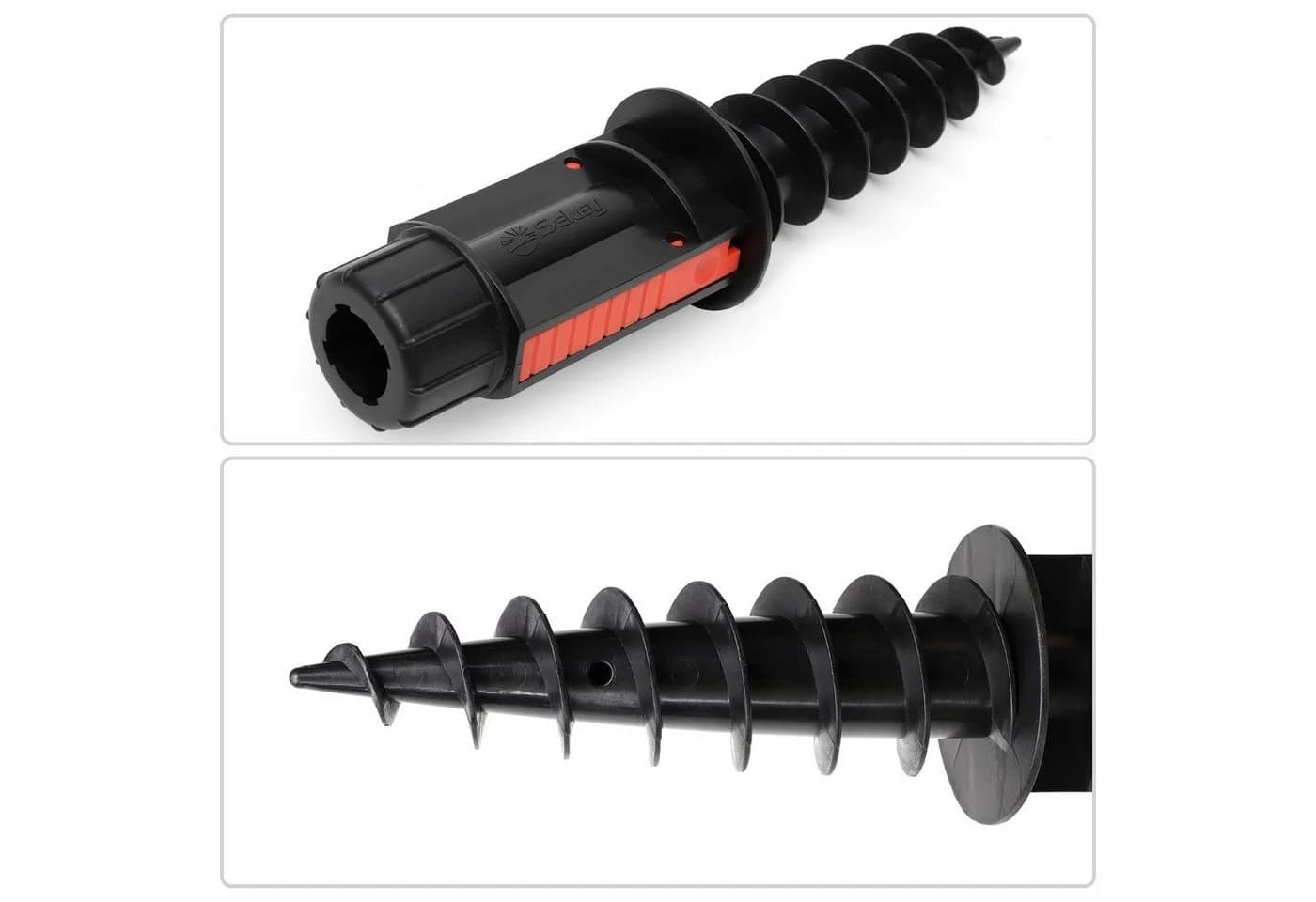 Sekey Sonnenschirmhalter Schwarz/Rot PVC mit Aufhängehaken - Bild 5