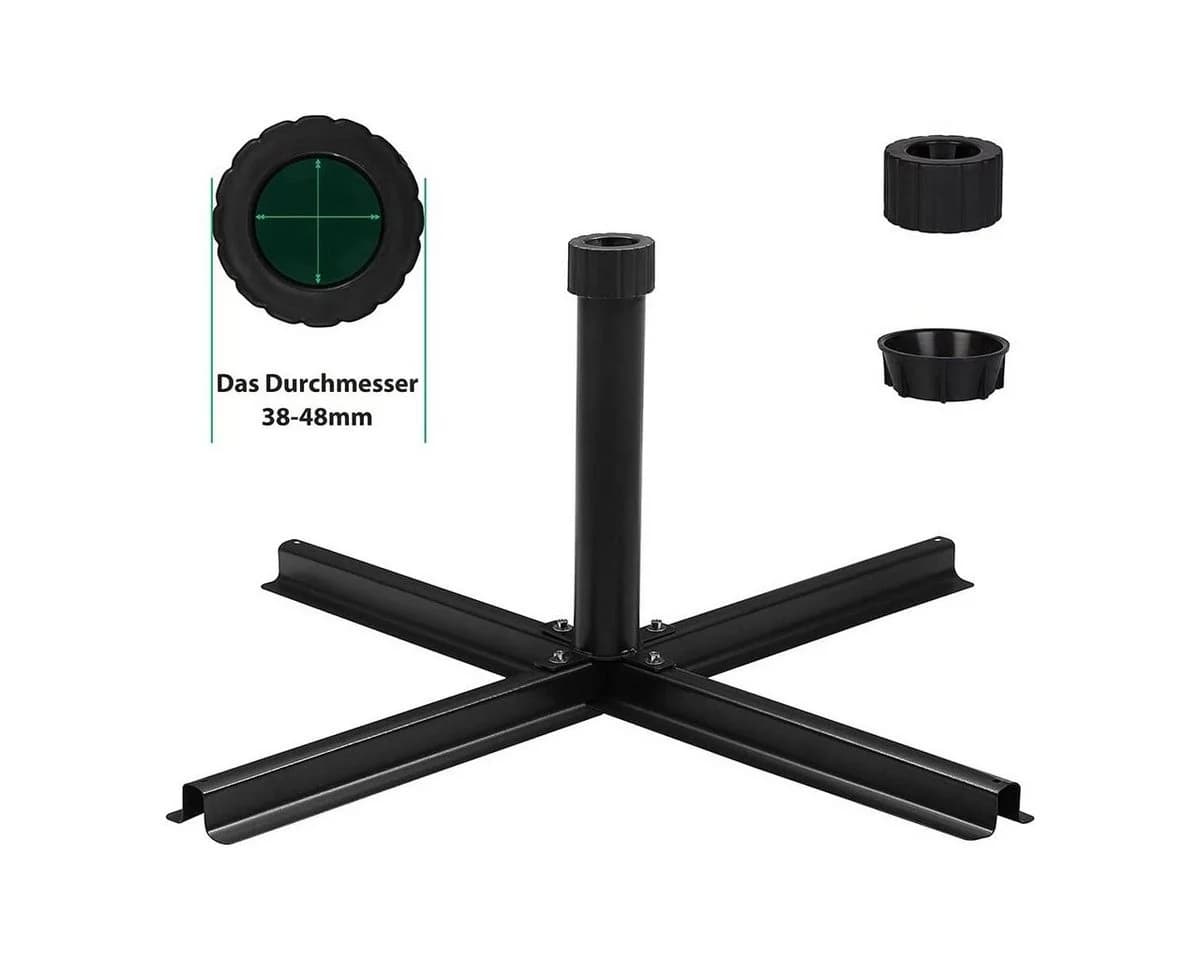Sekey Plattenständer Sonnenschirmständer Schwarz 52 cm