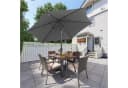 Sekey Sonnenschirm 270 cm Grau UV50+ mit Kurbel Bild 1