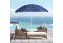Sekey Sonnenschirm 160 cm Blau-Weiß mit verstellbarer Höhe und Neigung Bild 3