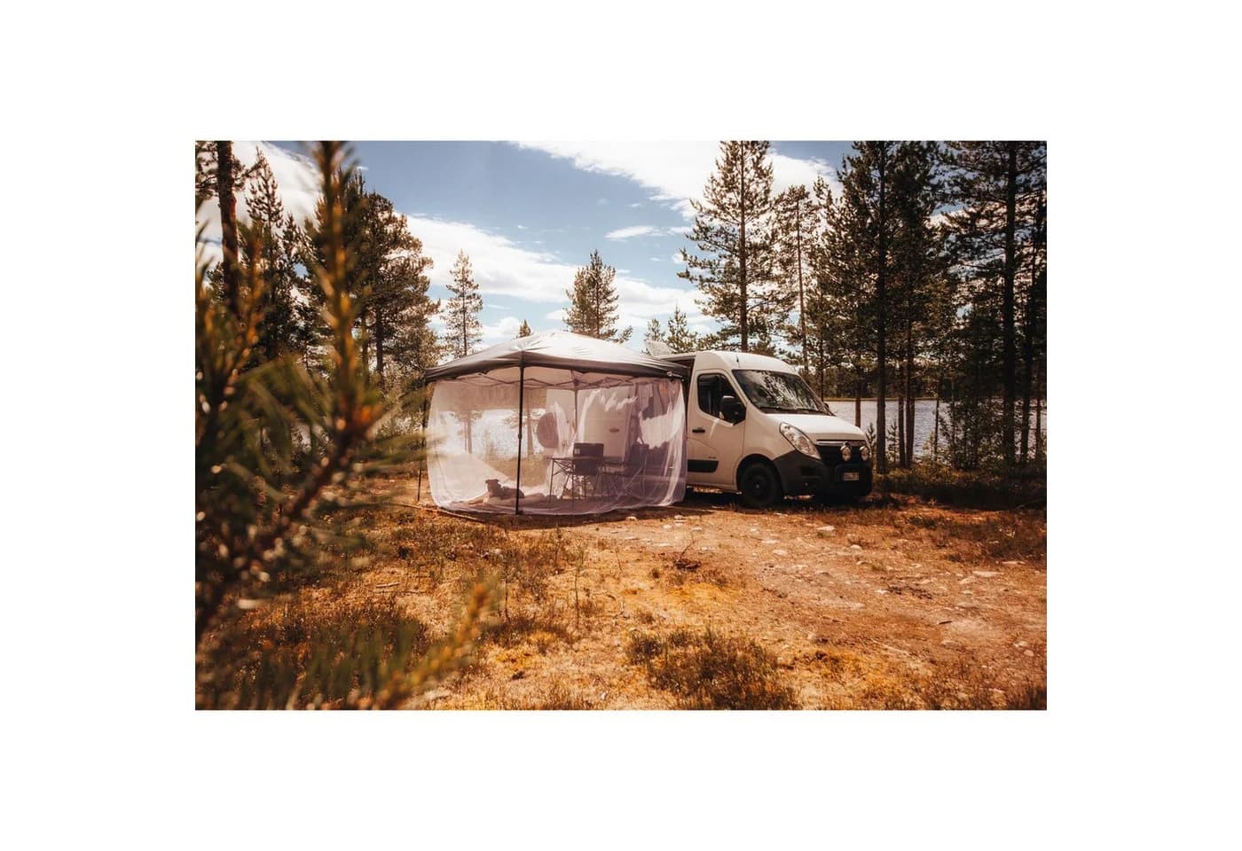 Sekey Moskitonetz 3x3m für Pavillon Weiß mit Reißverschluss
