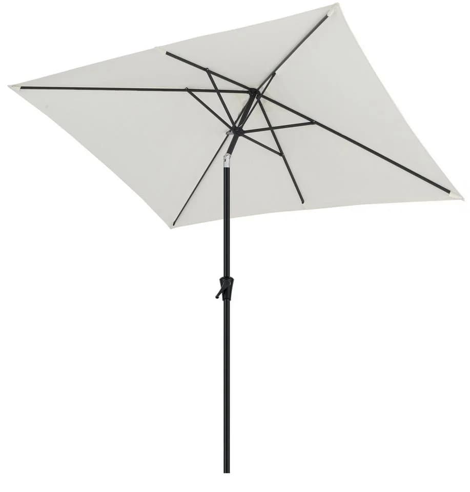 Sekey Rechteckschirm Aluminium mit Kurbel UV50+ Creme