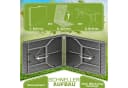 tillvex Gartentisch Klappbar Kunststoff 180x75cm Bild 5