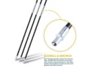 TRESKO Strandmuschel Pop Up Zelt UV Schutz 50+ Wasserdicht Bild 5