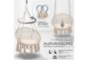 tillvex Hängesessel Beige mit Kissen Indoor Outdoor Bild 3