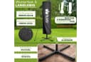tillvex Sonnenschirm LED Solar 3m Anthrazit Aluminium Bild 4