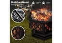 tillvex Feuerschale 4in1 Grill Feuerstelle mit Funkenschutz Schwarz Bild 4