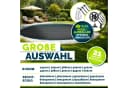 tillvex Pool Solarabdeckplane Schwarz 120 µm Solarfolie zuschneidbar Bild 1