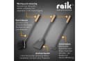 Raik Kaminbesteck Otto 3-teilig Grau Holzgriffe Bild 3