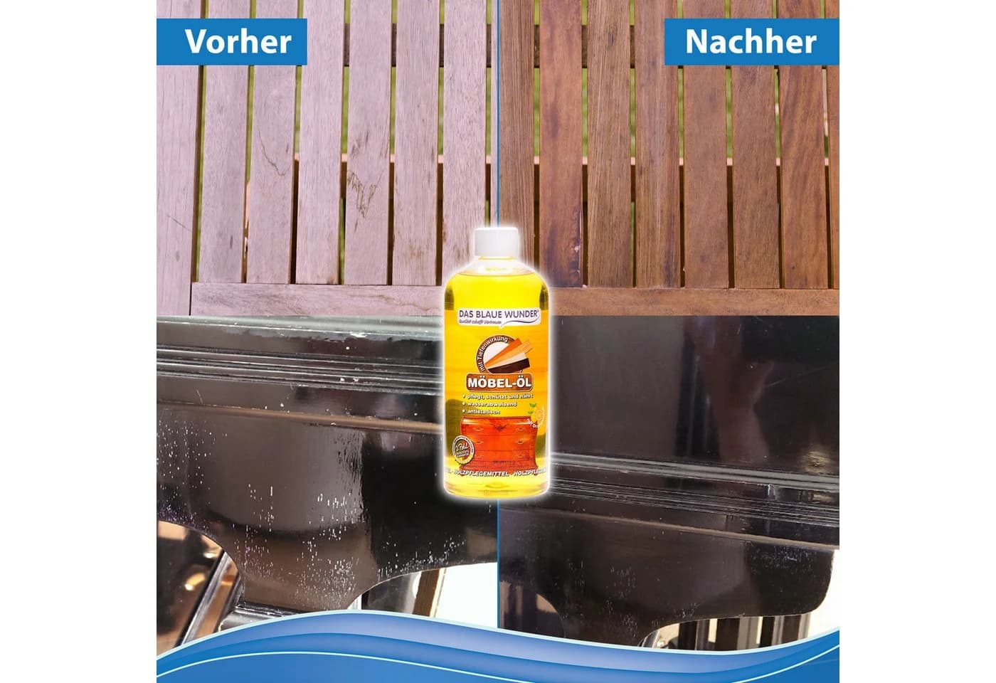 Das Blaue Wunder Möbel-Öl für alle Holzarten Holzpflegeöl - Bild 4