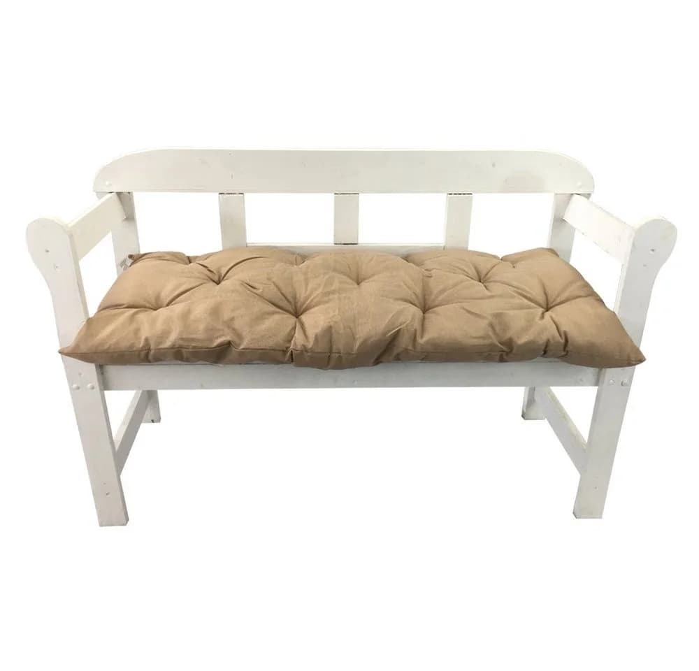 NYVI Bankauflage Ibiza Beige Gartenbank Auflage 140x45 cm
