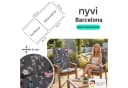 NYVI Sitzauflage Niedriglehner 6er Set Barcelona Blumen Floral Bild 2